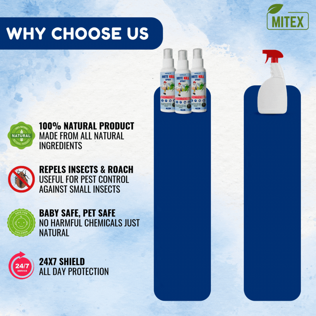 Mite Kill Spray All-in-One Defense Against (Cockroach, Rat, Mites & Lizard)
