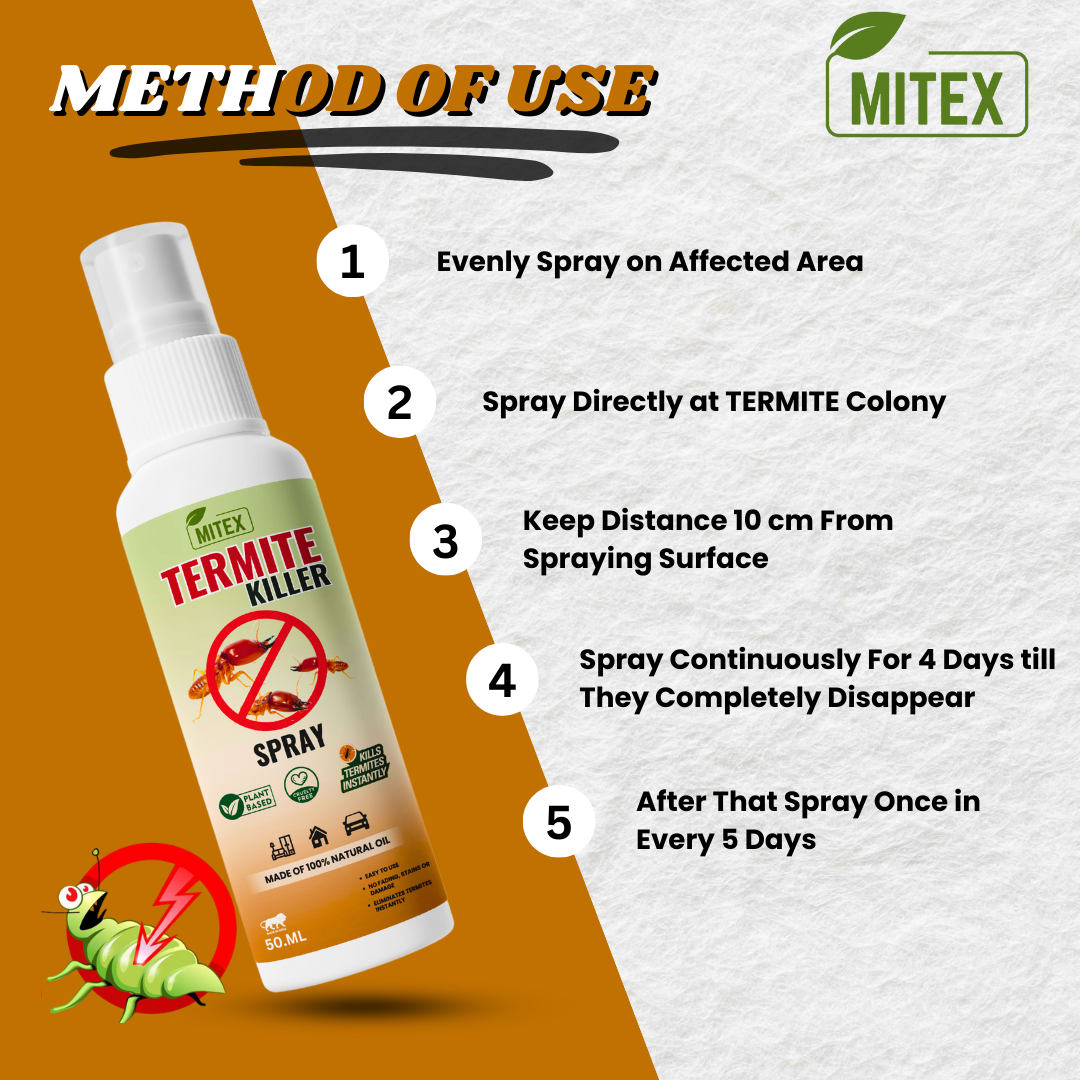 Termite Killer Spray - Effective solution for home (Pack of 5)