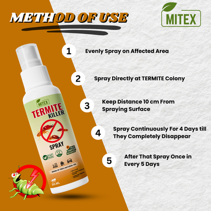 Termite Killer Spray - Effective solution for home (Pack of 5)