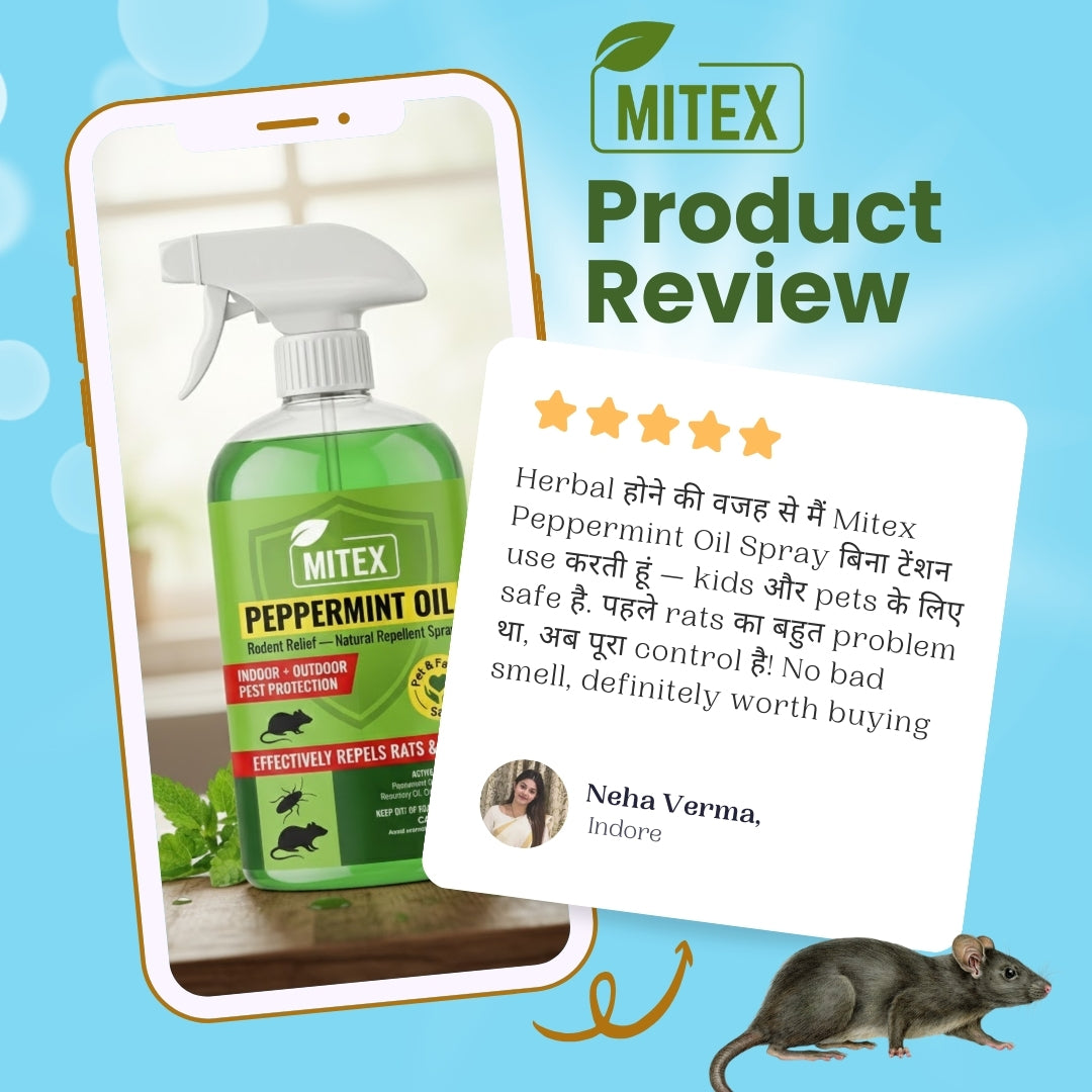 Peppermint Oil Spray - For Rodents, Insects & Cockroaches