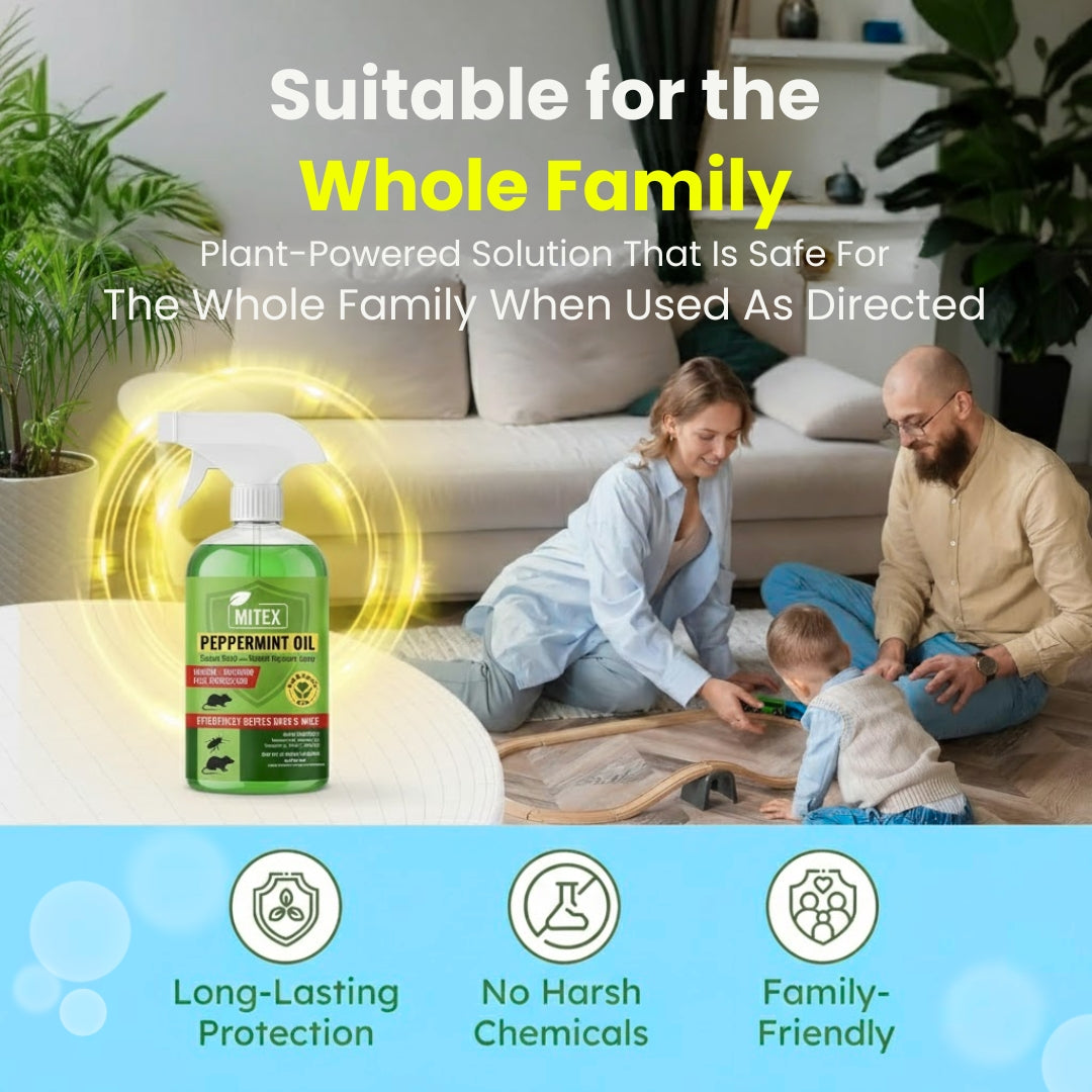 Peppermint Oil Spray - For Rodents, Insects & Cockroaches