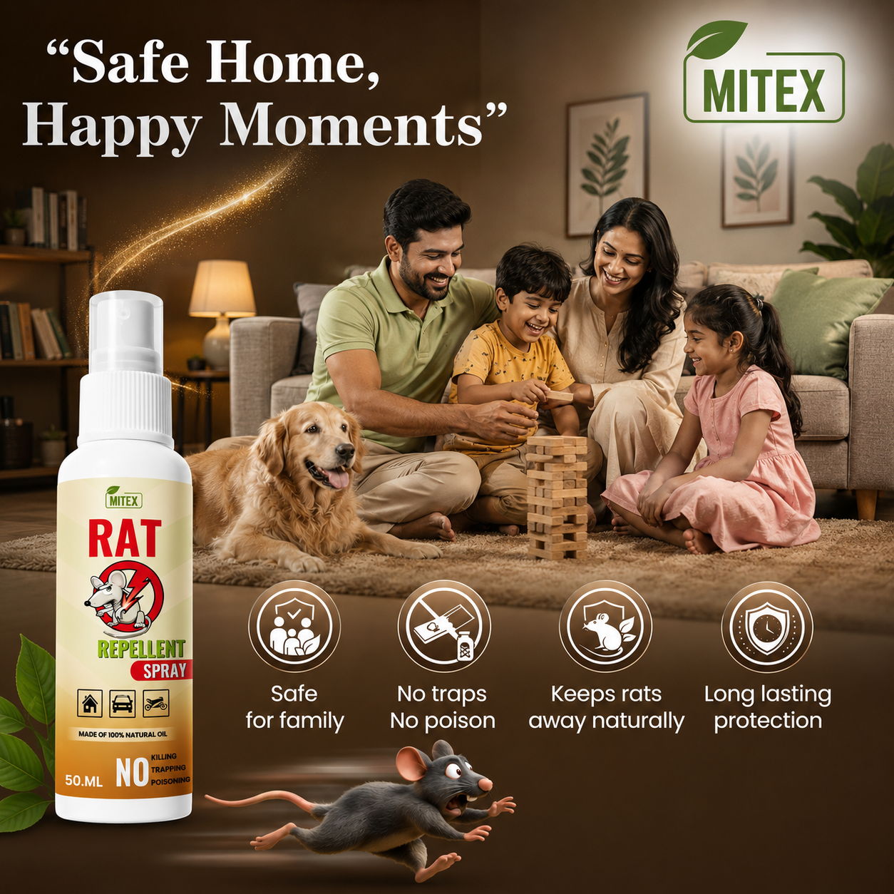 Rat Repellent Spray – Safe, Effective, and Eco-friendly
