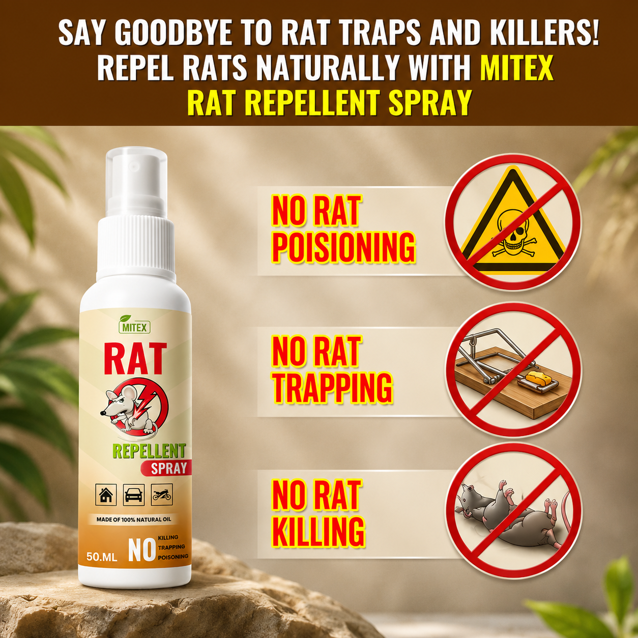 Rat Repellent Spray – Safe, Effective, and Eco-friendly